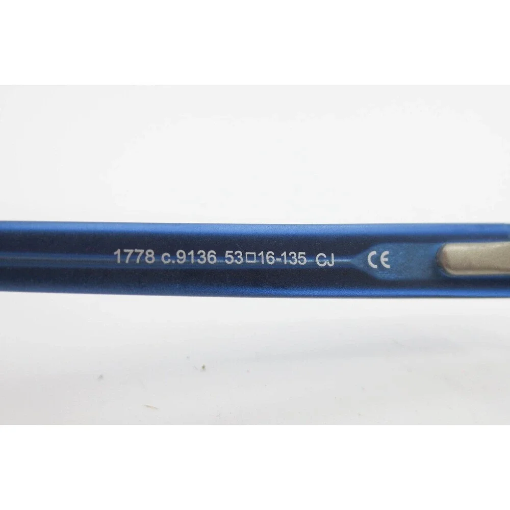 ProDesign Denmark 1778 c.9136 Blue Rectangular Eyeglass Frames 53-16-135 CJ